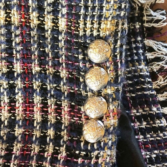 Veronica Beard Metalic Tweed dickey jacket sz 6 - Picture 9 of 11